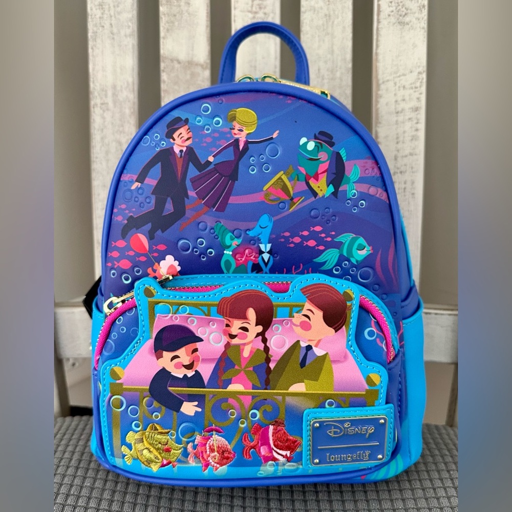 Loungefly Disney Bedknobs & Broomsticks Beautiful Briny Ballrm. Mini BP